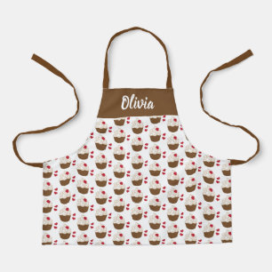 Kids' Personalised Apron   Cupcake All-Over Print 