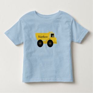 Kids' Personalised Dump Truck T-Shirt   EDITABLE