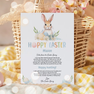 Kids Personalised Letter From The Easter Bunny  Invitation
