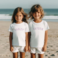 Kids Personalised Name Tee | Lilac