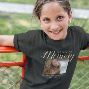 Kids Personalised Photo Memorial T-Shirt