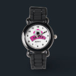Kids Personalised Pink Soccer  Watch<br><div class="desc">Pink Soccer Watch ready for you to personalise. Makes a great gift for any boy or girl. Available in several colours. ✔NOTE: ONLY CHANGE THE TEMPLATE AREAS NEEDED! 😀 If needed, you can delete all the text and start fresh with your own text, colour and font choices using the Zazzle...</div>