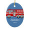 Kids Personalised Red Fire Truck Christmas