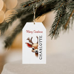 Kids Personalised Reindeer Christmas Gift Tags<br><div class="desc">Looking for a magical touch to your Christmas gifts this year? Discover our adorable personalised santa Christmas gift tag. Not only does it feature one of santa's adorable reindeer, but it can also be personalised with your child's name. Make this season unforgettable with a sprinkle of christmas magic on your...</div>