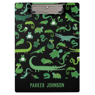 Kids Personalised Reptile Amphibian Animal Clipboard