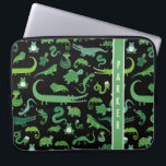 Kids Personalised Reptile Amphibian Animal Laptop Sleeve<br><div class="desc">Kids Personalised Reptile Amphibian Animal Pattern Laptop Sleeve. www.SamAnnDesigns.com</div>