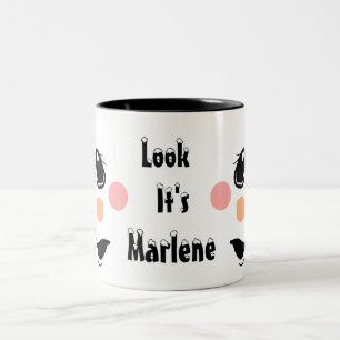 Kids Personalize Snowman  Two-Tone Coffee Mug