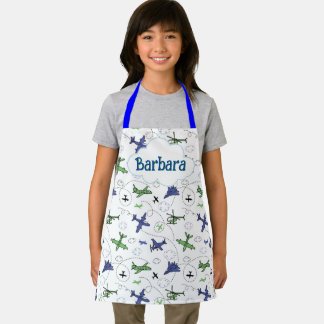 Kids Personalized Airplane  Apron