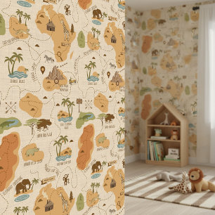 Kid's Personalized Safari Map ID1269 Wallpaper