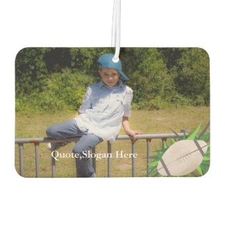 Kids Photo Football Quote Name  Air Freshener