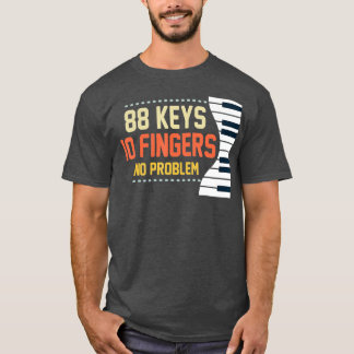 Kids Piano Keys  Funny Musician Music 88 Keys T-Shirt