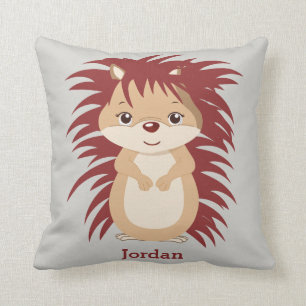 Kid's Pillow Cute Woodland Hedgehog