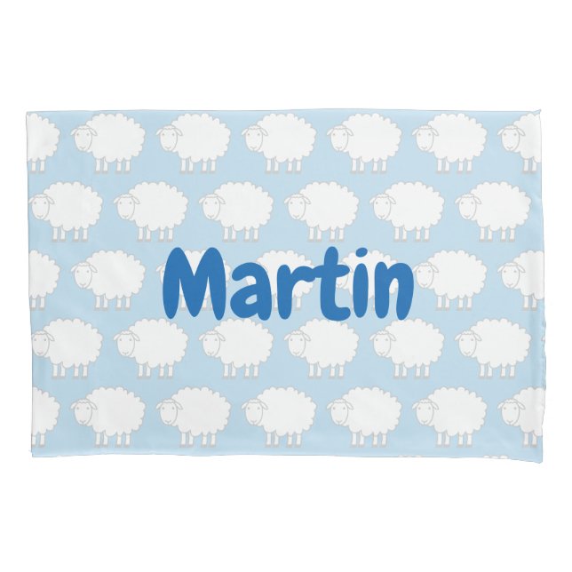 Kid's pillowcase with cute sheep pattern (Front)