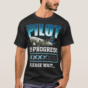 Kids Pilot In Progress, Future pilot Aeroplane Lov T-Shirt