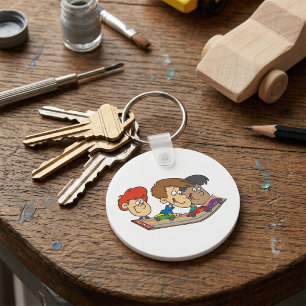 Kids Pinewood Derby Car Race Key Ring