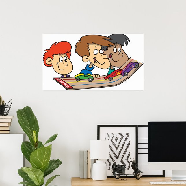 Kids Pinewood Derby Car Race Poster (Creator Uploaded)