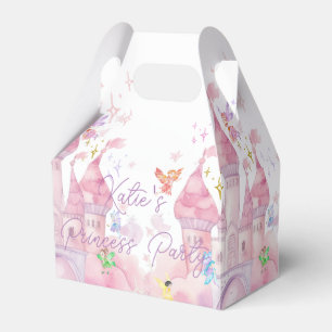 Kids Pink Fairy Princess Party Gift Favour Box