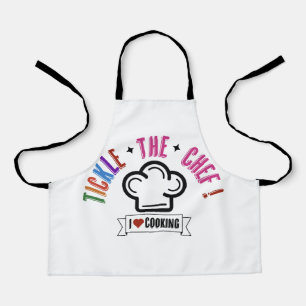 Kids Pink "Tickle the Chef" Food truck style Apron