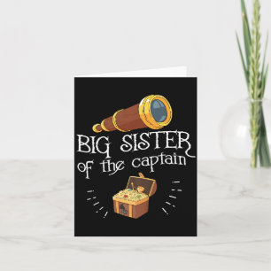 Kids Pirate Birthday Quote For A Big Sister Of A Card