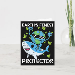 Kids Planet Protector Earth Day Environmental Anim Card