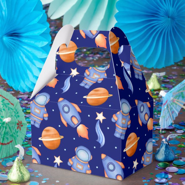 Kids Planets Spaceship & Astronaut Favour Box (Party)