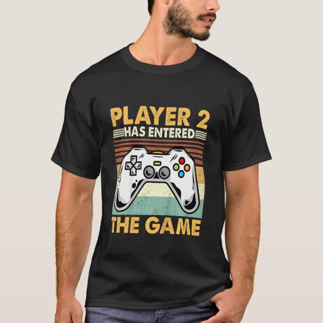Kids Player 2 Has Entered The Game Video Games Con T-Shirt (Front)
