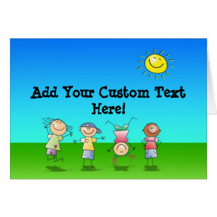 Kids Playing Outdoors on a Sunny Day