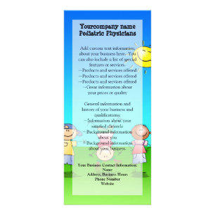 Kids Playing Outdoors on a Sunny Day Rack Card
