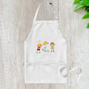 Kids Playing Sports Children Activity Standard Apron