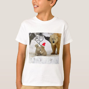 Kids Polar Bear Santa Shirt