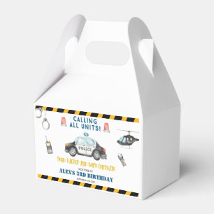 Kid's Police Birthday Party Favour Gift Box