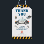 Kid's Police Birthday Party Thank You Gift Tags<br><div class="desc">Kid's Police Birthday Party Thank You Gift Tags</div>