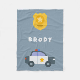 Kids Police Blanket - Personalised Name Blanket