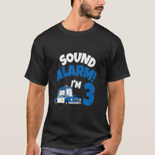 Kids Police Car 3rd Birthday 3 Years Old Birthday  T-Shirt