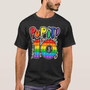 Kids Pop It 10Th Birthday Girls Boys 10 Years Old T-Shirt