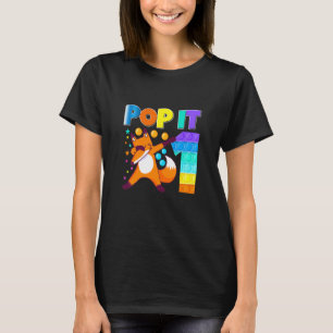 Kids Pop It Fox Happy 1th Birthday One Cute Fox   T-Shirt