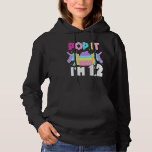 Kids Pop It I'm 12 Years Old Boy Girl 12th Birthda Hoodie