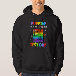 Kids Pop It Shape Test Day Poppin' My Way Through Hoodie