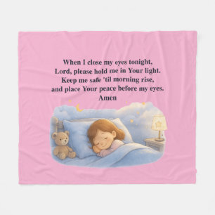 Kids Prayer Fleece Blanket