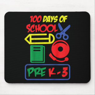 Kids Pre K-3 - 100 Days Of School Mouse Pad