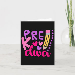 Kids Pre-k Diva Card