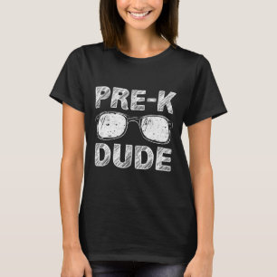 Kids Pre-K Dude First Day of Preschool Gift Back t T-Shirt