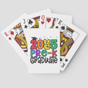 Kids Pre-K Grad 2025 Preschool Prek Graduation Playing Cards