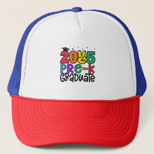 Kids Pre-K Grad 2025 Preschool Prek Graduation Trucker Hat