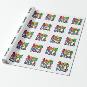 Kids Pre-K Grad 2025 Preschool Prek Graduation Wrapping Paper