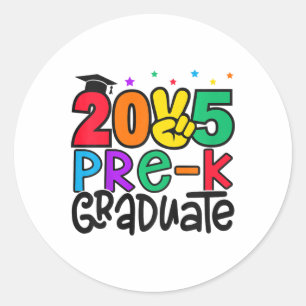Kids Pre-k Graduate 2025 Preschool Graduation Cl O Classic Round Sticker