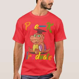 Kids Pre-K Graduate Dinosaur Kindergarten Graduati T-Shirt