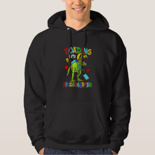 Kids Pre K Rex Dinosaur Tyrannosaurus Rex School R Hoodie