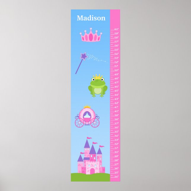 Kids Princess Growth Chart (Front)