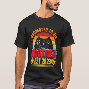 Kids Promoted to Big Brother 2023 Gamer Vintage Bo T-Shirt